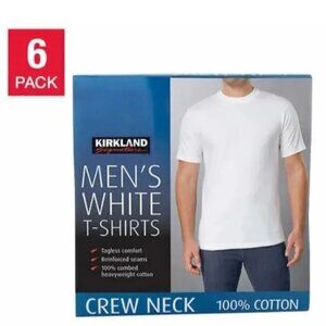 New! Kirkland Signature Men’s Crew Neck Tee 6-pack select size S M L XL XXL 3XL!
